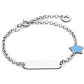 bracciale con targa bambino argento 925 gioiello kids bra 259