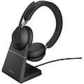evolve2 65 cuffie con microfono wireless con supporto di ricarica uc con adattatore bluetooth usb-a