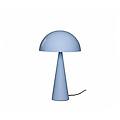 lampada da tavolo mush blu ghiaccio metallo altezza 50 cm