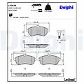 delphi set di pastiglie freno lp2028 anteriore