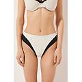 slip alto costume double bikini donna nero m