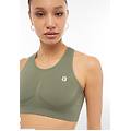 reggiseno seamless sostegno medio con spalline incrociate beetle green donna exsmall/small