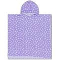 accappatoio panterato poncho in cotone blu 65 x 65 cm