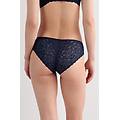 slip in pizzo a vita bassa donna blu taglia 4