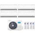 climatizzatore condizionatore quadri split inverter breezeless+ r-32 9000+9000+9000+12000 btu a++