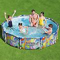 piscina con telaio steel pro 305x66 cm