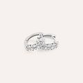 orecchini a cerchio diamotion oro bianco diamante collezione diamotion oro bianco