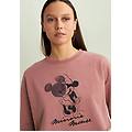 felpa cropped da donna con grafica disney e taglio a vivo burlwood donna large