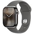 watch series 10 42mm gps + cellular s/m titanio naturale grigio pietra sport band
