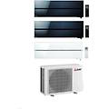 climatizzatore trial split kirigamine msz-ln bianco+nero+nero 9+9+12 con mxz-3f54vf3 inverter r-32