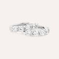orecchini a cerchio claire oro bianco cubic zirconia collezione claire oro bianco
