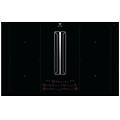 - piano cottura kcc84453ck da incasso con cappa integrata 4 zone cottura da 83 cm colore nero