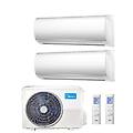 climatizzatore condizionatore dual split inverter right r-32 9000+9000 btu con m2og-14hfn8-q