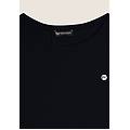 t-shirt con inserto posteriore in sangallo nero donna xxs