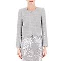 giacca cropped tweed