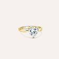 anello solitario claire oro giallo cubic zirconia collezione claire misura 54 oro giallo
