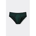 slip uomo in cotone superior con logo uomo verde taglia 5