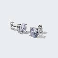 orecchini lobo punto luce silver elegance argento rodiato cubic zirconia collezione silver elegance