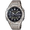 - wave ceptor radio orologio con ricezione segnale e funzione solare cassa in titanio e resina