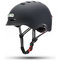 MAJESTIC new casco con luci led nero per e-bike e monopattini omologato en 1078