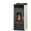 stufa a pellet ad aria dalia air 14 kw avorio in classe a+ wifi ready