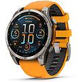 fenix 8 gps wifi 47mm amoled titanio arancione one size resistenza all'acqua 10atm spo2