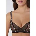 reggiseno balconcino leggermente imbottito wien amour couture donna nero tamaño 3b