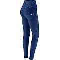 pantaloni push up wr. up navetta vita alta con bottoni navy peony donna small