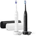 spazzolino elettrico sonicare 7100 hx7429/02 3 velocit&agrave; bluetooth 2 impugnature nero bianco