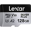 microsdxc 128gb professional silver plus uhs-i 205 mb-s v30 a2 nero argento
