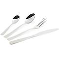 shadow set 16 posate acciaio inox finitura argento