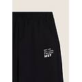 pantaloni sportivi wide leg regular con grafica mst nero donna medium