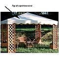 - ricambio top di copertura per gazebo in legno 300 x 400