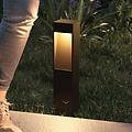 lampioncino led terni alluminio nero ip65