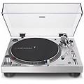 audio-technica at-lp120x usb giradischi a trazione diretta con porta usb silver