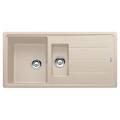 lavello integrato 1. 5 vasche con gocciolatoio laterale destro o sinistro boston l 97 x l 50 cm