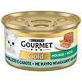 purina gold mousse umido gatto con verdure 85 gr merluzzo e carote confezione da 24 pezzi cibo umido