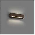 lighting applique da esterno a led integrato up down accendino marrone 3000k ip65