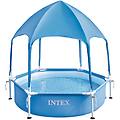 28209np – piscina metal frame rotonda con parasole e spruzzo. 183x38 cm
