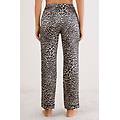 pantaloni lunghi in seta a moment of glamour donna stampa taglia m