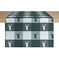 runner vandans 40x130 cm (lxl) verde scuro/bianco