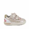 sneakers da bambina beige con strap taglia 18