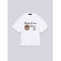t-shirt in cotone con stampa