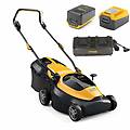 collector 140 ae kit tagliaerba a batteria 2x20v/4. 0ah taglio 38 cm
