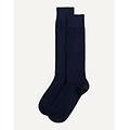 calze lunghe da uomo con cashmere / blu notte / tu blu notte