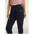 pantaloni con polsino in costina e coulisse dark sapphire donna extra small