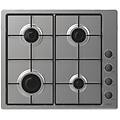 idea chw6lbx acciaio inox da incasso 56 cm gas 4 fornello(i)