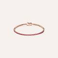 bracciale tennis silver rainbow argento rosa cubic zirconia collezione silver rainbow rosa