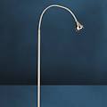 lampada da terra led mini braccio flessibile nichel 5. 000k