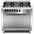 - cucina elettrica cg96gv / c fuochi a gas forno gas ventilato dimensione 90 x 60 cm colore inox